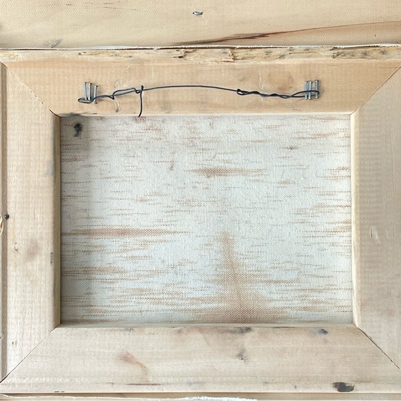 VINTAGE Oil on Canvas Painting Autumn Lake Scene Signed by Artist - Picture 8 of 12